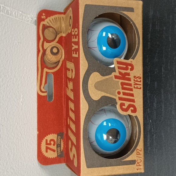 NIB ORIGINAL SLINKY AND SLINKY GOOGLY EYES 75TH ANNIVERSARY EDITIONS OF BOTH - Picture 2 of 7